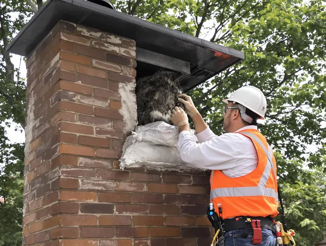 Humane removal of debris and animals by Medway Chimney Sweep in Medway, MA