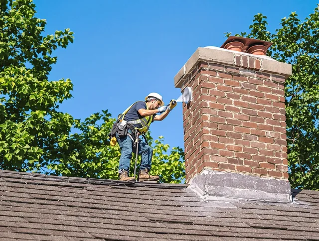 Medway Chimney Sweep performing an inspection with advanced tools in Medway, MA