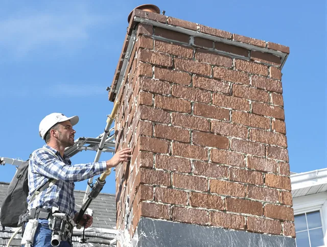 Brickwork for a chimney rebuild by Medway Chimney Sweep in Medway, MA