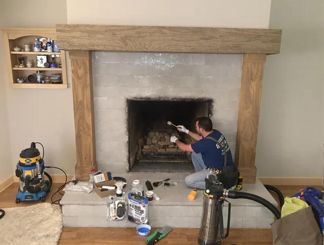 Detailed creosote removal process by Medway Chimney Sweep in Medway, MA