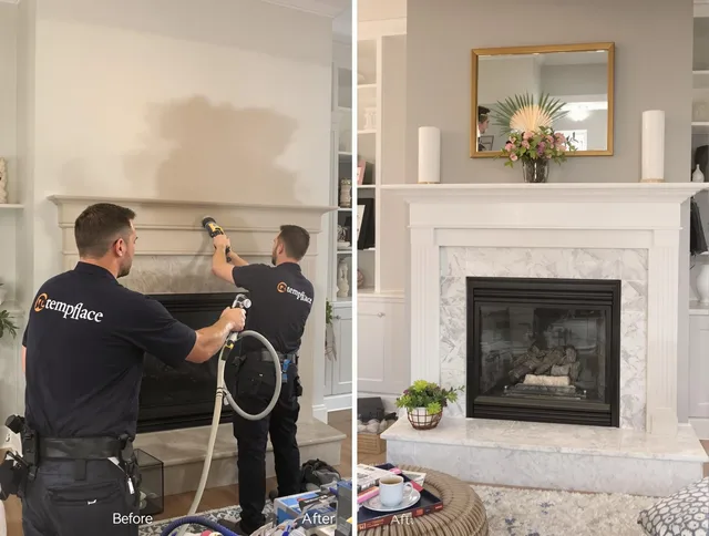 Professional soot removal by Medway Chimney Sweep team in Medway, MA